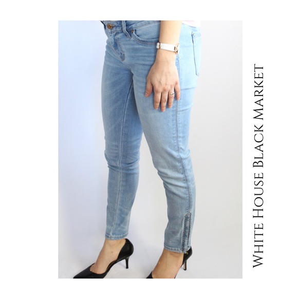 white house black market skimmer jeans